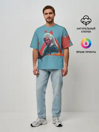 Мужская футболка оверсайз / Генри | Ведьмак