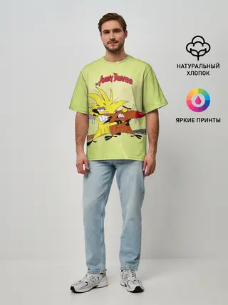 Мужская футболка оверсайз / Крутые бобры