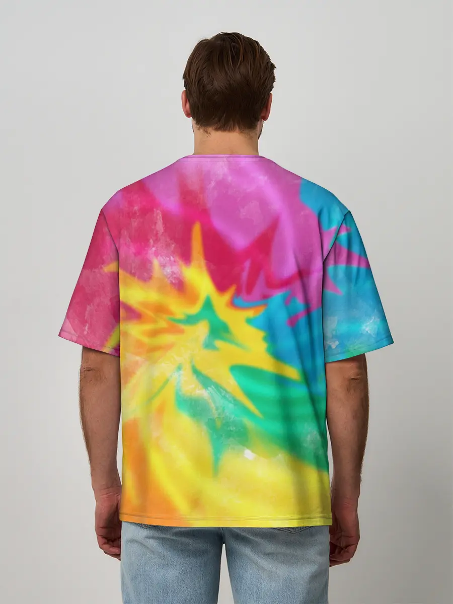 Мужская футболка оверсайз / Tie-Dye