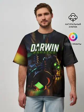 Мужская футболка оверсайз / Darwin Project | Королевская битва
