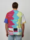 Мужская футболка оверсайз / TV glitch