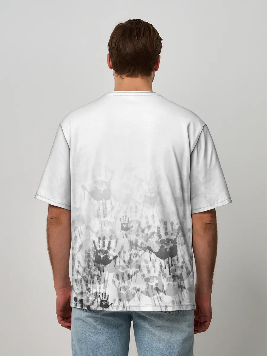 Мужская футболка оверсайз / nCoV | КОРОНАВИРУС