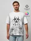 Мужская футболка оверсайз / nCoV | КОРОНАВИРУС