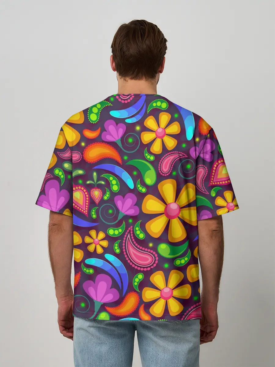 Мужская футболка оверсайз / Пляжная