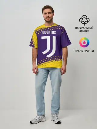 Мужская футболка оверсайз / JUVENTUS / ЮВЕНТУС
