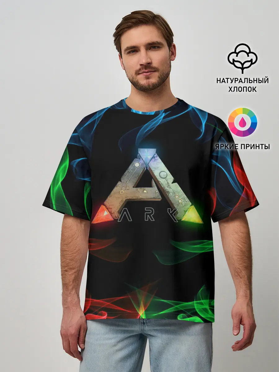 Мужская футболка оверсайз / Ark Survival | АРК СУРВИВАЛ