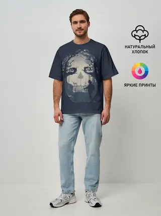 Мужская футболка оверсайз / Элли на охоте