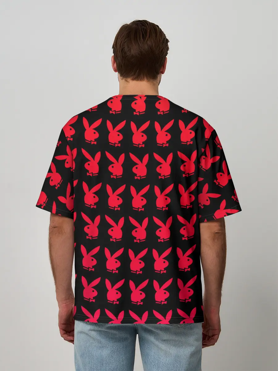 Мужская футболка оверсайз / playboy