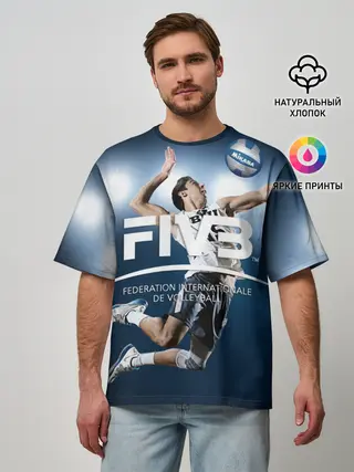 Мужская футболка оверсайз / Волейбол 4