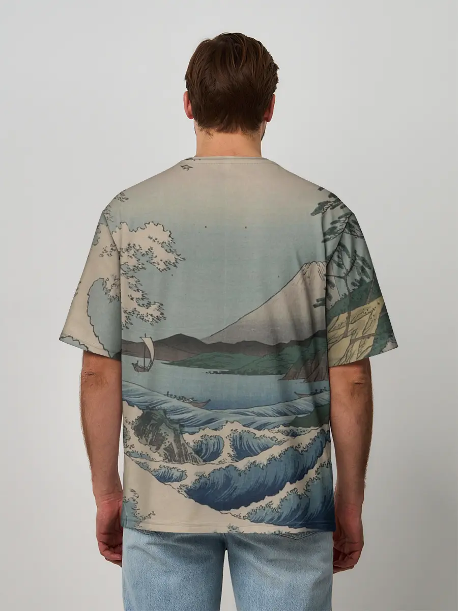 Мужская футболка оверсайз / Утагава Хиросигэ