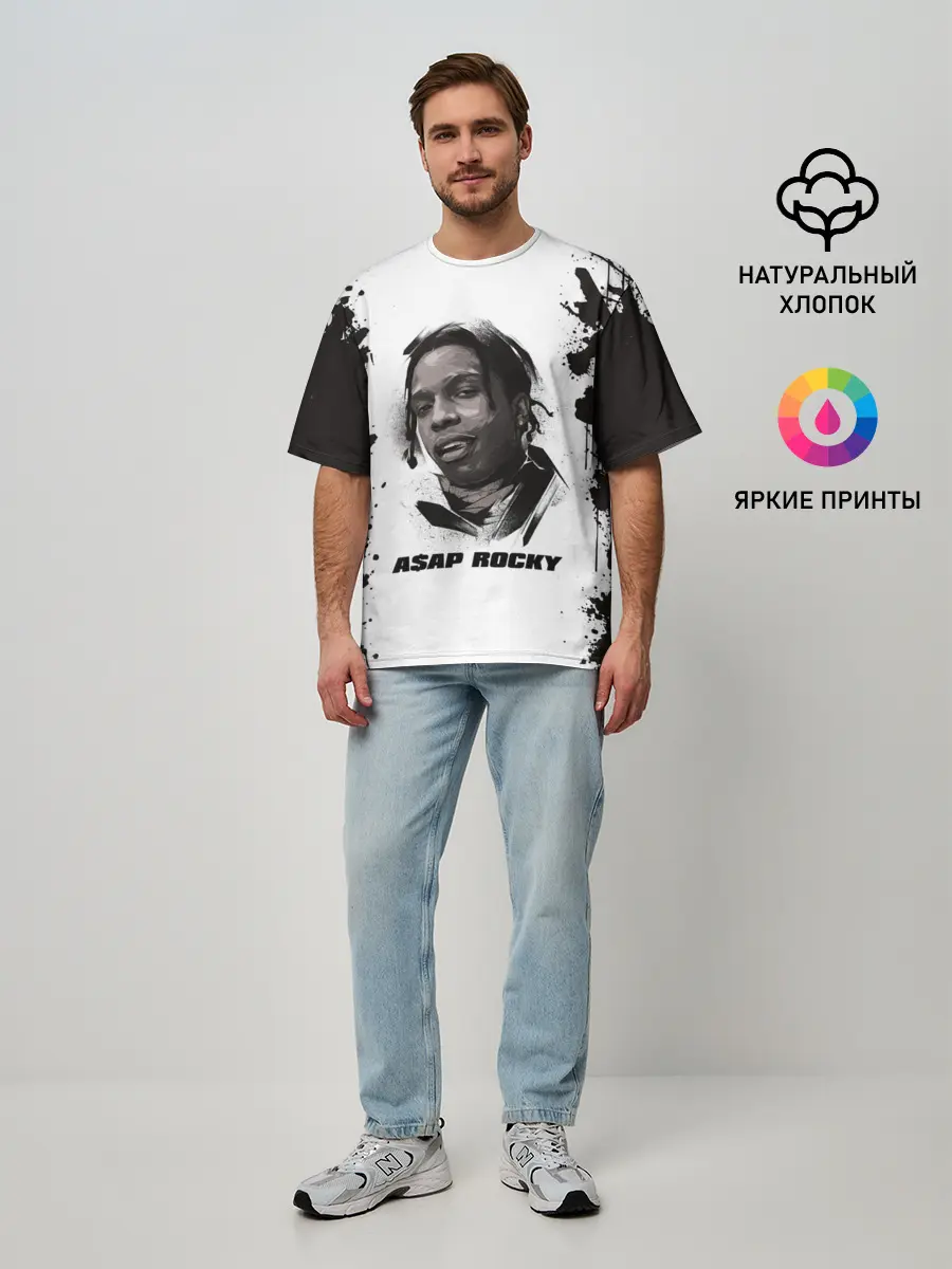 Мужская футболка оверсайз / АСАП | ASAP ROCKY
