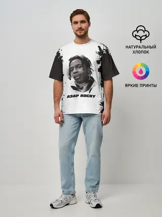 Мужская футболка оверсайз / АСАП | ASAP ROCKY