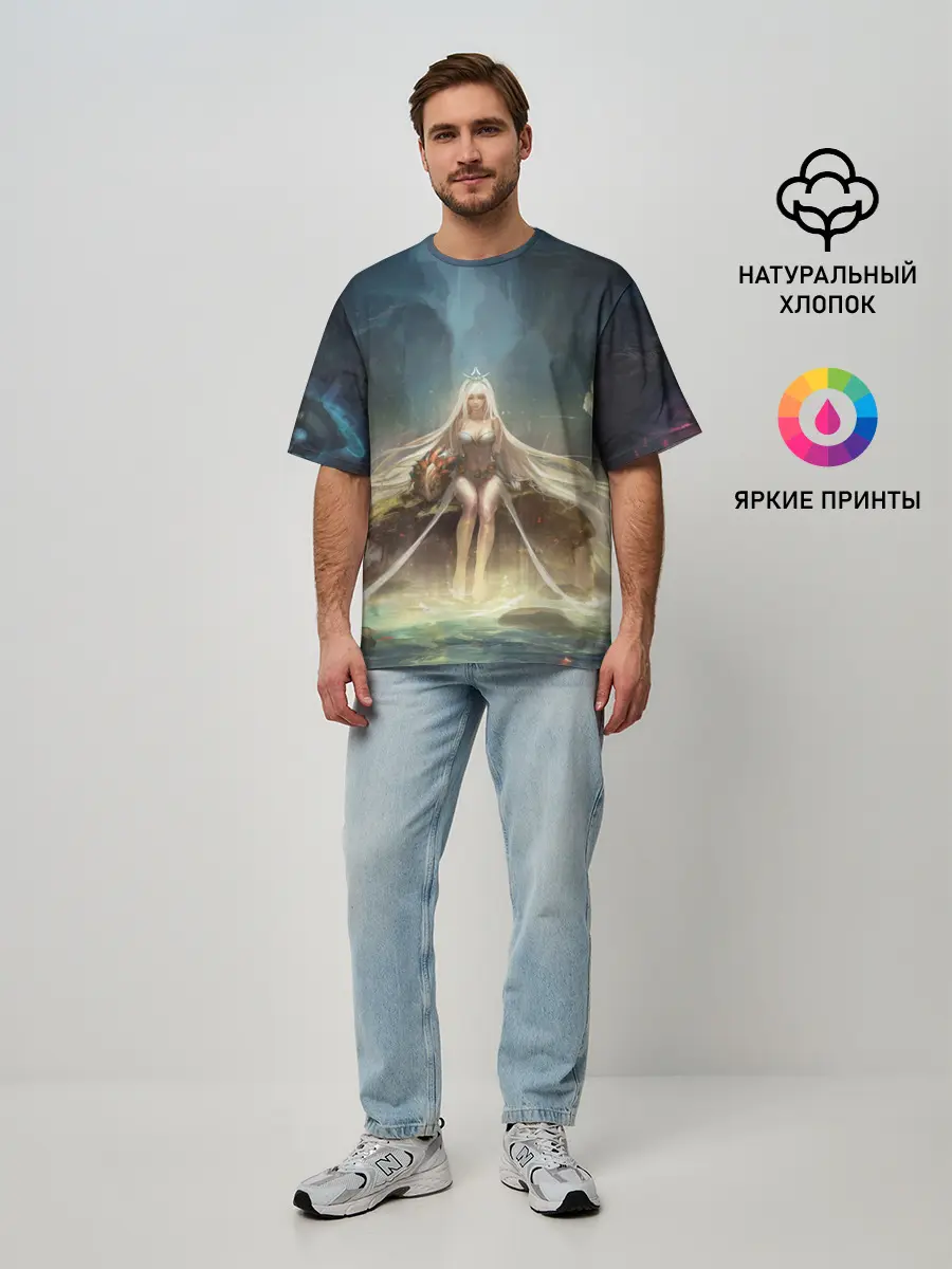 Мужская футболка оверсайз / League of legends