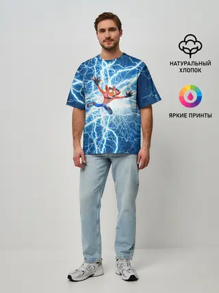 Мужская футболка оверсайз / Crash Bandicoot