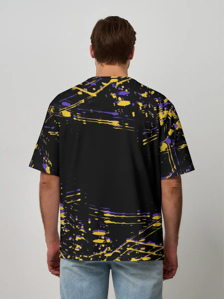 Мужская футболка оверсайз / Los angeles lakers NBA