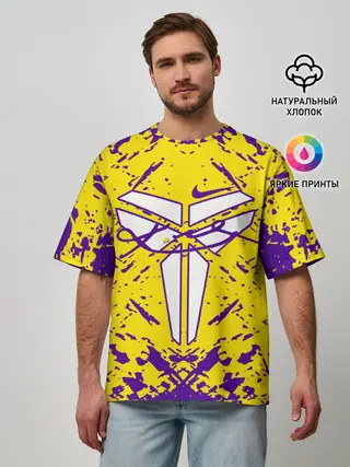 Мужская футболка оверсайз / ЛЕЙКЕРС| LOS ANGELES LAKERS,