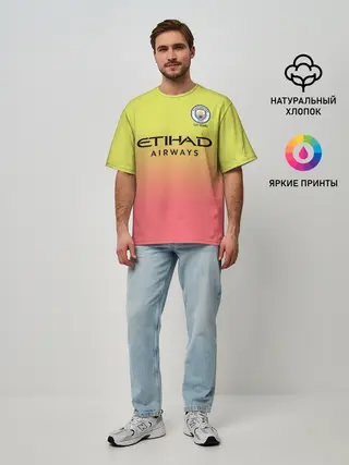 Мужская футболка оверсайз / Manchester City third 19-20