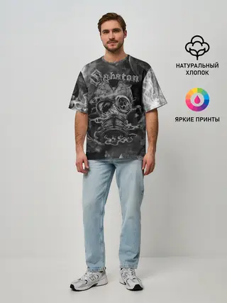 Мужская футболка оверсайз / SABATON