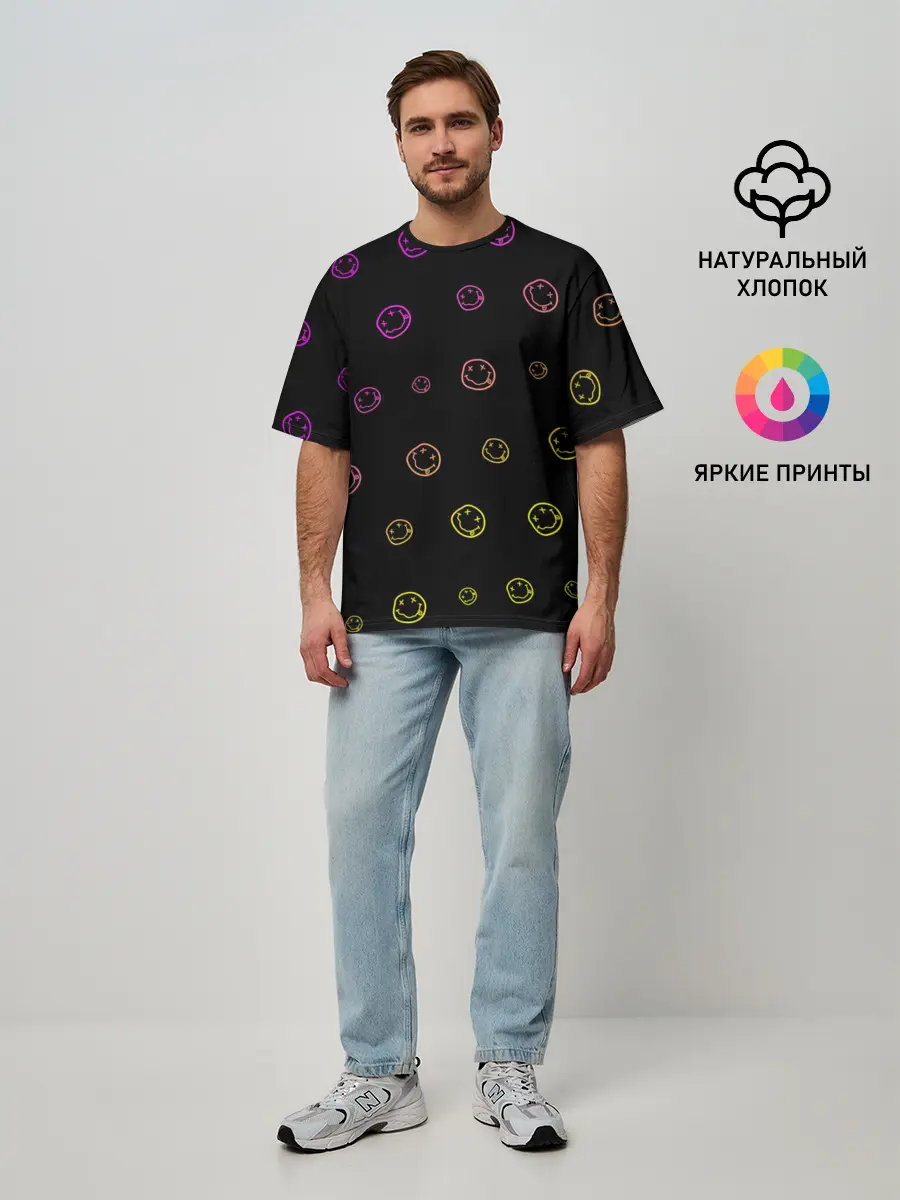 Мужская футболка оверсайз / NIRVANA / НИРВАНА