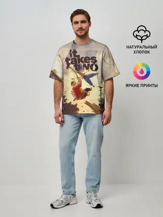Мужская футболка оверсайз / It Takes Two | Коди и Мэй