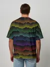 Мужская футболка оверсайз / Радуга