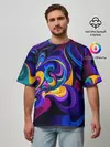 Мужская футболка оверсайз / Абстрактный Узор