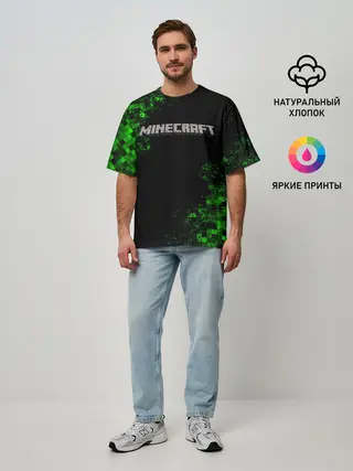 Мужская футболка оверсайз / MINECRAFT