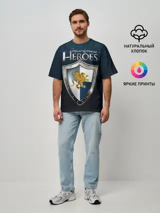 Мужская футболка оверсайз / Heroes of Might and Magic