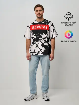 Мужская футболка оверсайз / SENPAI