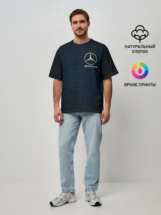 Мужская футболка оверсайз / MERCEDES / МЕРСЕДЕС