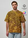 Мужская футболка оверсайз / Сусальное золото
