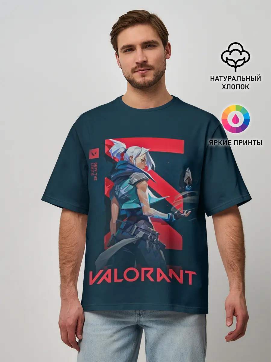 Мужская футболка оверсайз / VALORANT