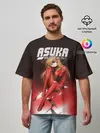 Мужская футболка оверсайз / Asuka Eva-02