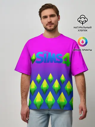 Мужская футболка оверсайз / THE SIMS 4