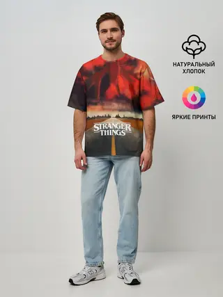 Мужская футболка оверсайз / Очень странные дела