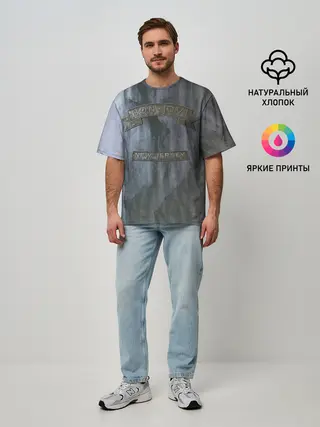 Мужская футболка оверсайз / New Jersey - Bon Jovi