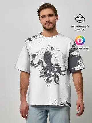 Мужская футболка оверсайз / Ктулху | Cthulhu