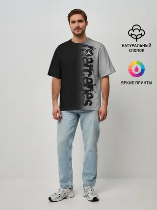 Мужская футболка оверсайз / MERCEDES BENZ SPORT