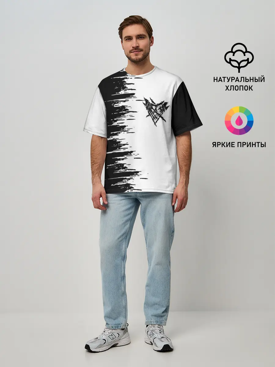 Мужская футболка оверсайз / Velial Squad,