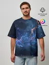 Мужская футболка оверсайз / Туманность