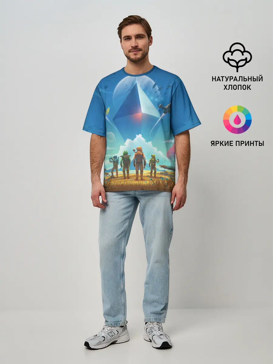 Мужская футболка оверсайз / NMS: Начало