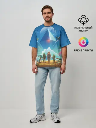 Мужская футболка оверсайз / NMS: Начало