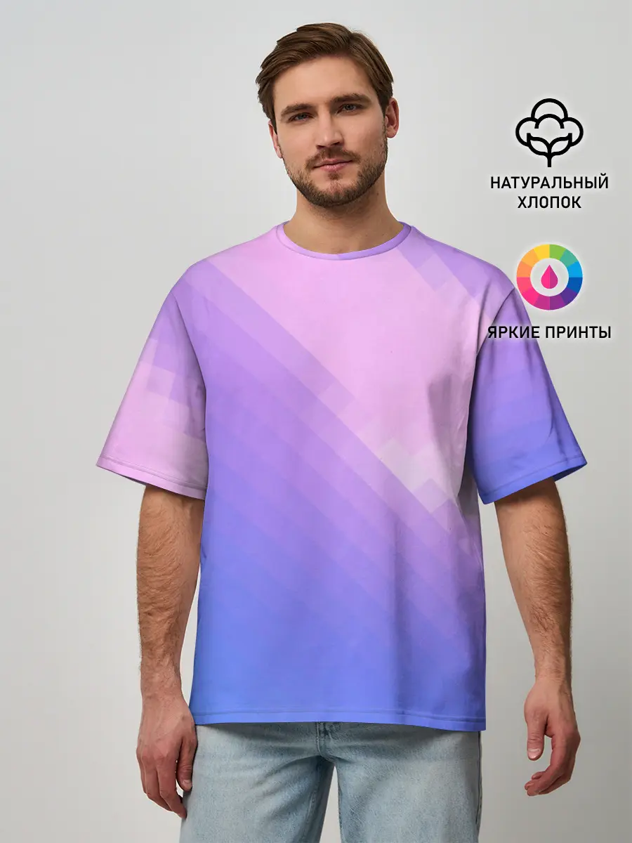 Мужская футболка оверсайз / Пикси