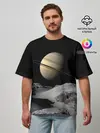 Мужская футболка оверсайз / Saturn