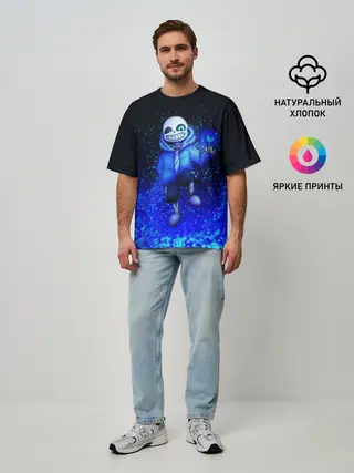 Мужская футболка оверсайз / UNDERTALE