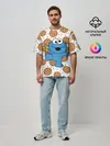 Мужская футболка оверсайз / Cookie monster