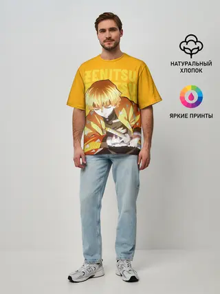 Мужская футболка оверсайз / Зеницу Агацума