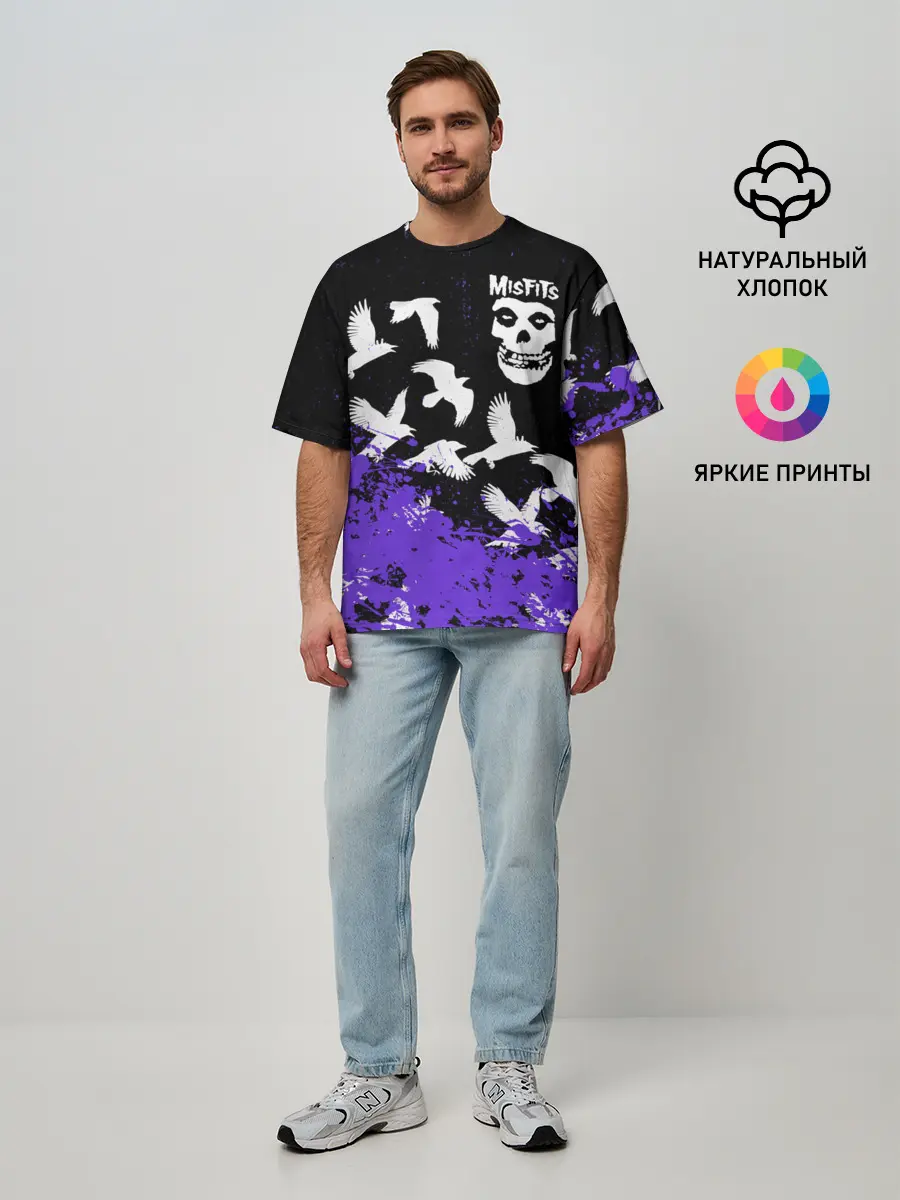 Мужская футболка оверсайз / MISFITS [6]