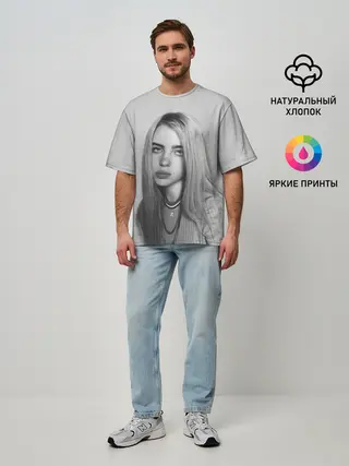 Мужская футболка оверсайз / BILLIE EILISH