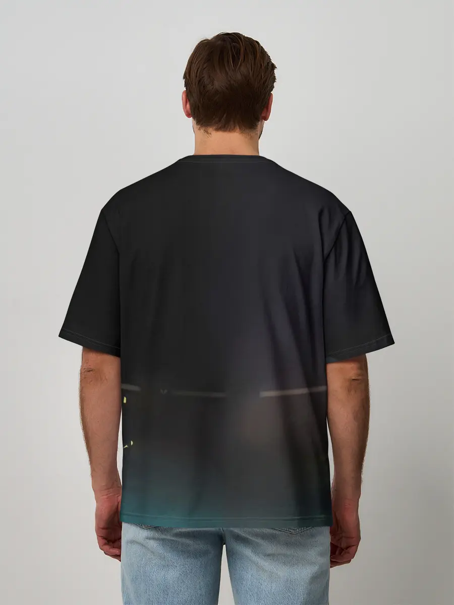 Мужская футболка оверсайз / Аниме Слизь